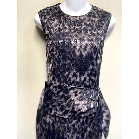 2B.Rych Metallic Houndstooth Sheath Dress ~4~Beautiful‎ - Picture 2 of 6